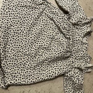 Carter's Black and White Floral Long Sleeve Top